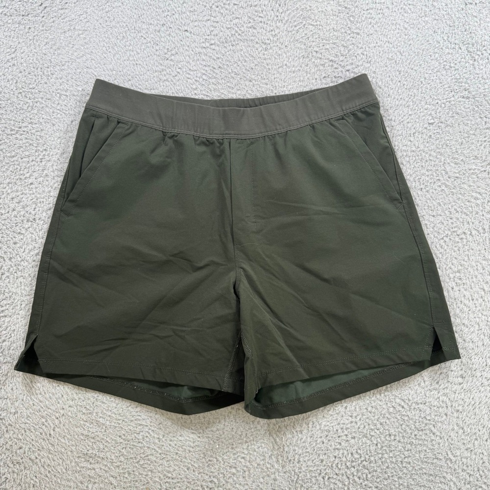 Public Rec Mens All Day‎ Every Day Shorts Dark Olive Green Size 34 Athletic 6in